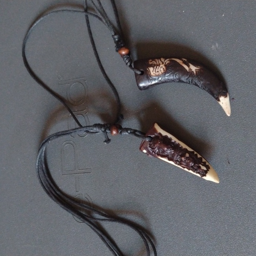 Handmade wooden necklaces